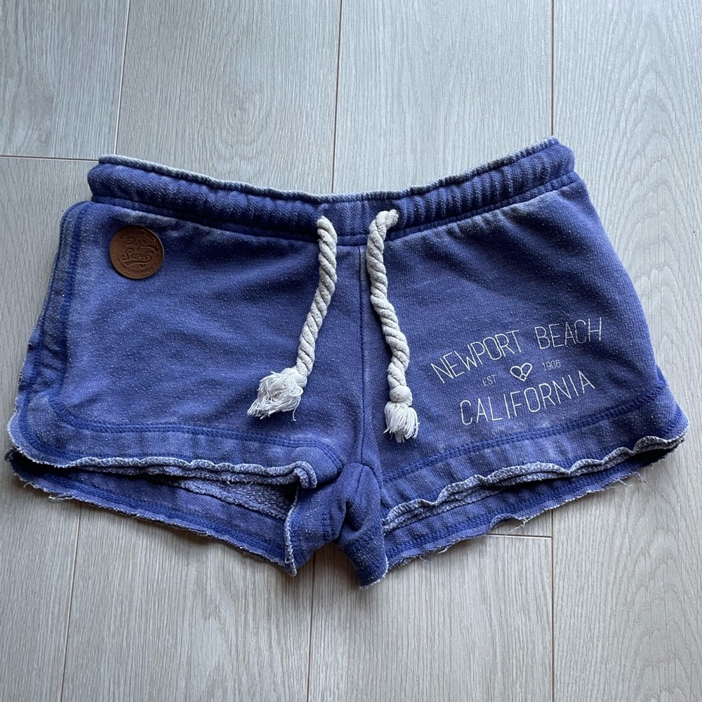 Blue Pop Surf Newport Beach Sweat Shorts (Size M, runs small)
